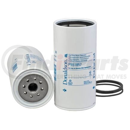 P551857 by DONALDSON - Fuel Water Separator Filter - 8.54 in., Water Separator Type, Spin-On Style, Meltblown Media Type