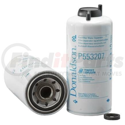 Donaldson P553207 Fuel Filter Fuel Water Separator Filter - 8.63 in., Water Separator Type, Spin-On Style, Cellulose Media