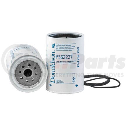 P553227 by DONALDSON - Fuel Water Separator Filter - 6.23 in., Water Separator Type, Spin-On with Bowl Thread Style