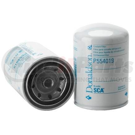 P554019 by DONALDSON - Engine Coolant Filter - 5.35 in., M16 x 1.5 thread size, Spin-On Style Cellulose Media Type, Volvo 3945411