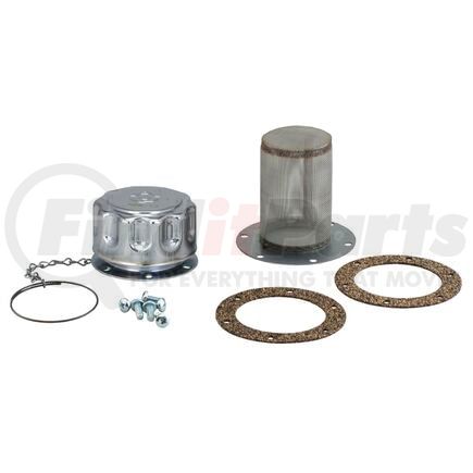 Donaldson P562575 Engine Crankcase Breather Element Hydraulic Filler Breather Assembly - 5.98 in. length, 3.15 in. OD, 6 bolt