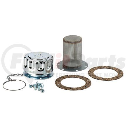 P562590 by DONALDSON - Hydraulic Filler Breather Assembly - 5.98 in. length, 3.15 in. OD, 6 bolt holes