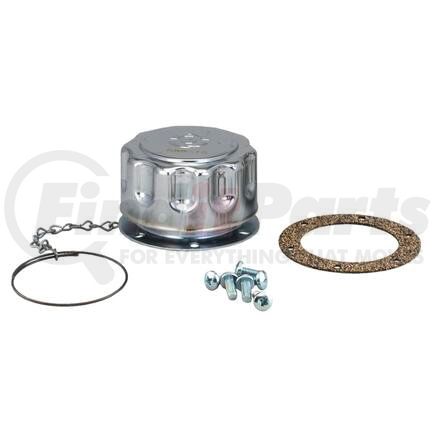 P562589 by DONALDSON - Hydraulic Filler Breather Assembly - 5.98 in. length, 3.15 in. OD, 6 bolt holes