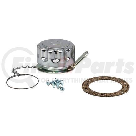 P562602 by DONALDSON - Hydraulic Filler Breather Assembly - 5.98 in. length, 3.15 in. OD, 6 bolt holes