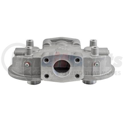 P563275 by DONALDSON - Hydraulic Filter Head - 9.84 in., 1 1/2 NPT Inlet/Outlet Size, without Bypass Valve