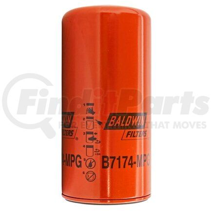 LF3977 by FLEETGUARD - Engine Oil Filter - 8.35 in. Height, 4.33 in. (Largest OD)