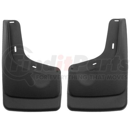 56591 by HUSKY - Custom Molded Mud Guards; Black