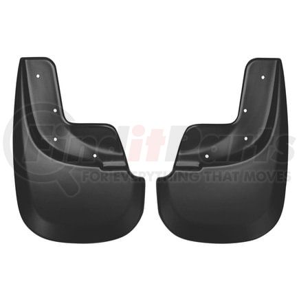 56811 by HUSKY - Custom Molded Mud Guards; Black
