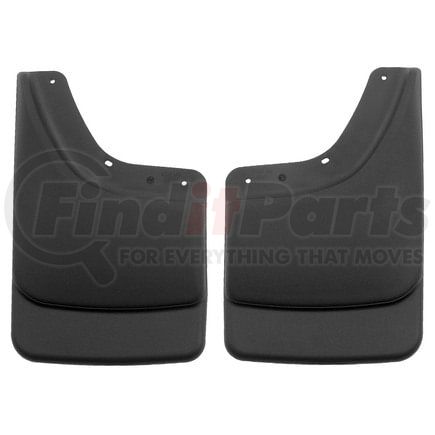 57061 by HUSKY - Custom Molded Mud Guards  Black