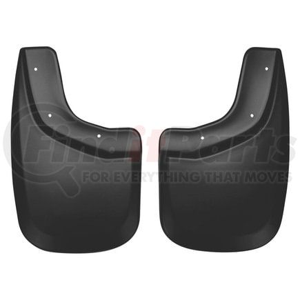 57811 by HUSKY - Custom Molded Mud Guards  Black