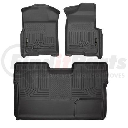 Husky 98331 Floor Liner Weatherbeater - Front & 2nd Seat Floor Liners (Footwell Coverage)
