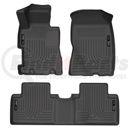 98411 by HUSKY - Weatherbeater - Front & 2nd Seat Floor Liners