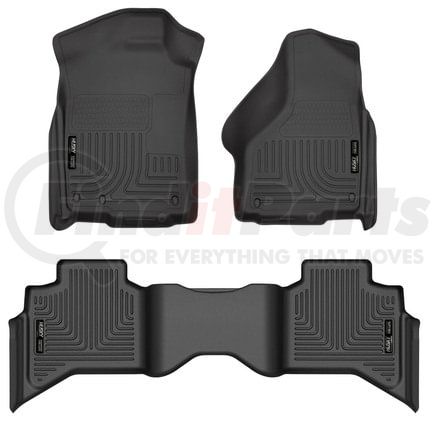 Husky 99011 Floor Liner Weatherbeater - Front & 2nd Seat Floor Liners