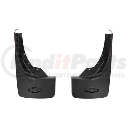 23387353 by CHEVROLET - Mud Flap - Rear, Grained with Bowtie Logo for 2014-2019 Chevrolet Silverado