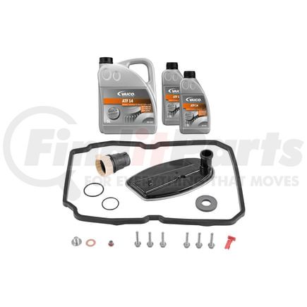 V30-2254 by VAICO - Filter W/ Oil Pan Gasket, Plug Housing, Mfr Appr Oil (MB 236.14 7 ltr), Instl HW