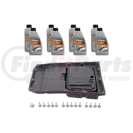 Vaico V450188 Transmission Filter Kit Oil Pan W/ Gasket, Transmission Oil (DCG 8 ltr), Instl Hardware