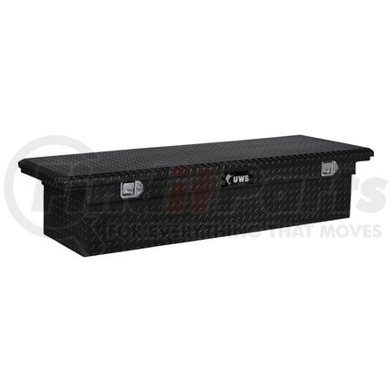 EC10462 by UWS - Gloss Black Aluminum 69" Truck Tool Box with Low Profile (Heavy Packaging)