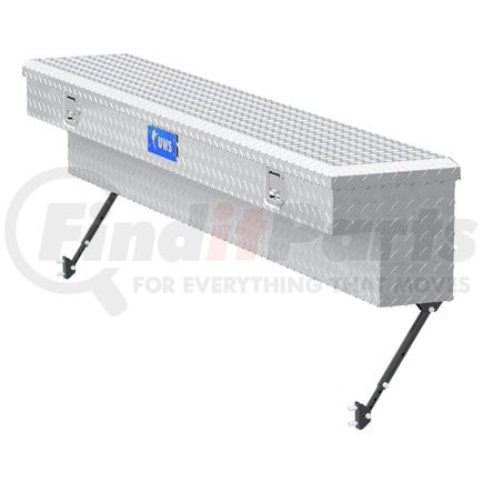 EC30131-MK2 by UWS - Bright Aluminum 72" Truck Side Tool Box with Space-Saving Legs