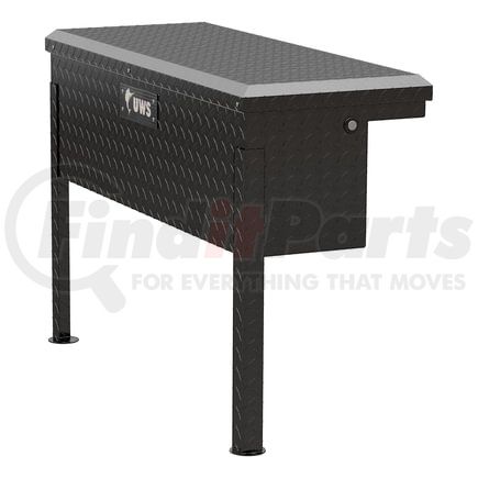 UWS EC30362 Truck Tool Box Gloss Black Aluminum 36" Truck Side Tool Box with Low Profile (Heavy Packaging)