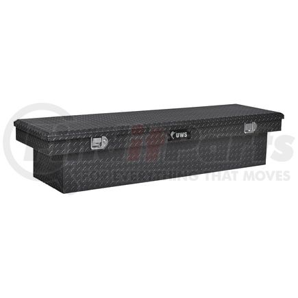 TBS-66-BLK by UWS - Gloss Black Aluminum 66" Crossover Truck Tool Box (LTL Shipping Only)