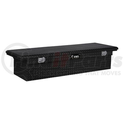 UWS TBS-66-LP-BLK Truck Bed Rail-To-Rail Tool Box Gloss Black Aluminum 66" Truck Tool Box with Low Profile (LTL Shipping