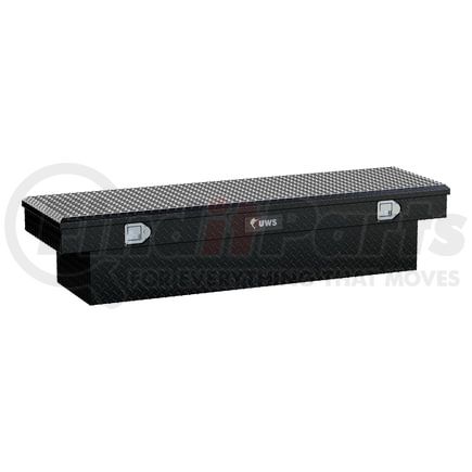 TBS-69-BLK by UWS - Gloss Black Aluminum 69" Crossover Truck Tool Box (LTL Shipping Only)