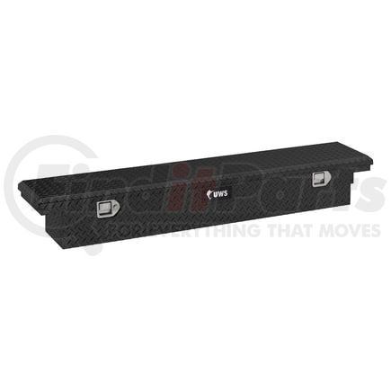 TBS-69-SL-LP-B by UWS - Gloss Black Aluminum 69" Slim Truck Tool Box, Low Profile (LTL Shipping Only)