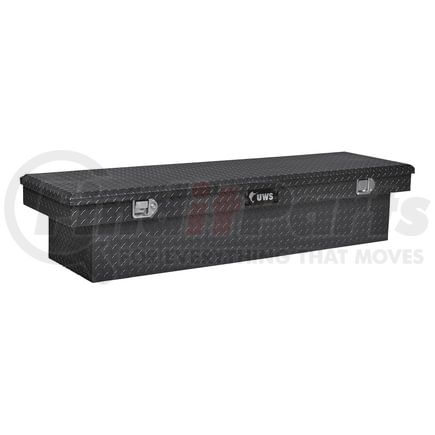 TBS-72-BLK by UWS - Gloss Black Aluminum 72" Crossover Truck Tool Box (LTL Shipping Only)