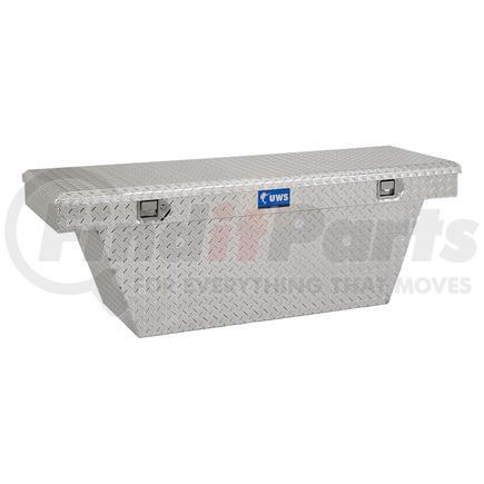 TBSD-63A by UWS - Bright Aluminum 63" Deep Angled Crossover Truck Tool Box (LTL Shipping Only)