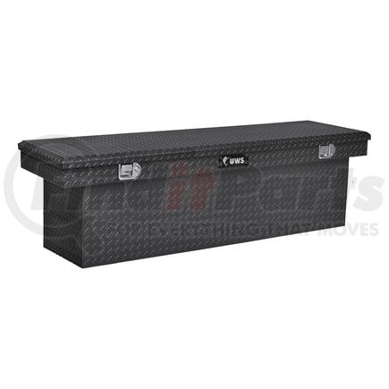 TBSD-69-BLK by UWS - Gloss Black Aluminum 69" Deep Crossover Truck Tool Box