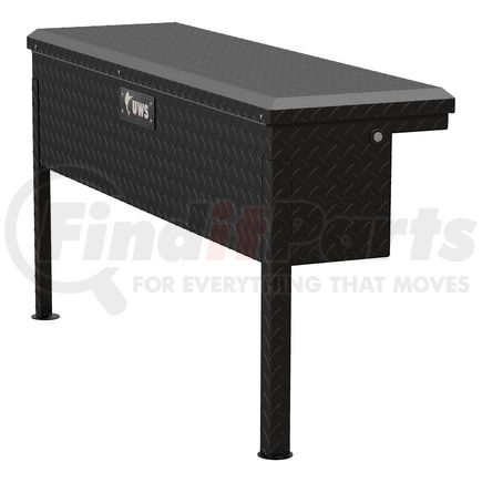 TBSM-48-LP-MB by UWS - Matte Black Aluminum 48" Truck Side Tool Box, Low Profile (LTL Shipping Only)