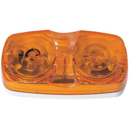 138A by PETERSON LIGHTING - Incandescent Marker/ Clearance, PC-Rated, Rectangular, Double Bulls-Eye, 4"X2", amber, poly bag