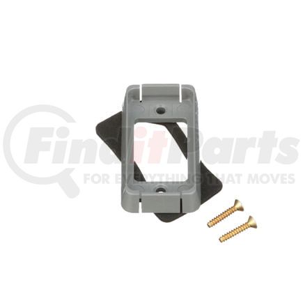 150-09 by PETERSON LIGHTING - Bracket, Surface-Mount, Gray, 2.875"X0.5", poly bag