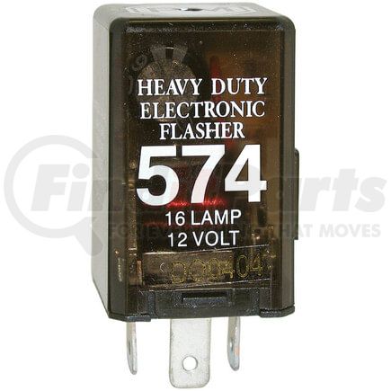 574 by PETERSON LIGHTING - Flasher, 35 Amp Electronic, 3-Prong, poly bag