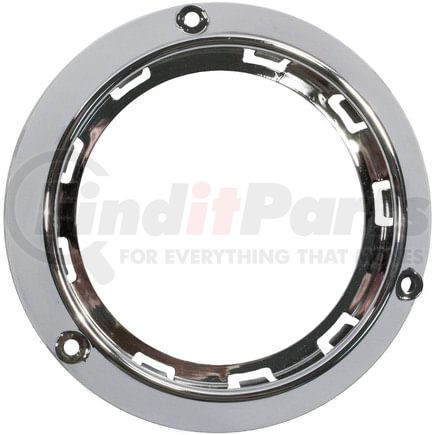 817-10 by PETERSON LIGHTING - Bracket, Surface Mount, Round, Chrome, 4", poly bag