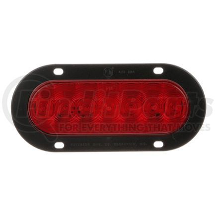 823R-7 by PETERSON LIGHTING - LED Stop/Turn/Tail, Oval, AMP, Flange-Mount 7.88"X3.63", red, poly bag