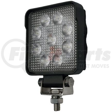 910-MV by PETERSON LIGHTING - LED Work Light, Square, Pedestal Mount 1200 Lumen 4.29"X4.29" Multi-volt, white, box