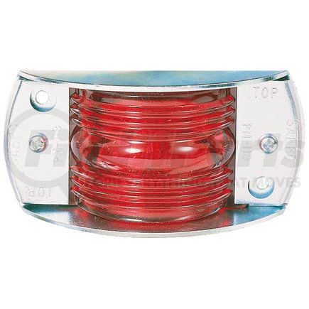 M119R by PETERSON LIGHTING - Incandescent Marker/ Clearance, PC-Rated, Rectangular, Steel Armored, 4.5"X2.1875, red, bulk pack