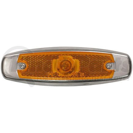 M137A by PETERSON LIGHTING - Incandescent Marker/ Clearance, P2, Oblong, w/ Bezel, 6.25"X1.8125", amber, bulk pack