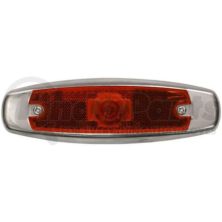 M137R by PETERSON LIGHTING - Incandescent Marker/ Clearance, P2, Oblong, w/ Bezel, 6.25"X1.8125", red, bulk pack
