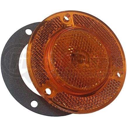 M140FA by PETERSON LIGHTING - Incandescent Marker/ Clearance, P2, Round, w/ Reflex, 2", amber, bulk pack