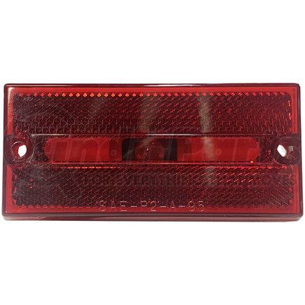 M132R by PETERSON LIGHTING - Incandescent Marker/ Clearance, P2, Rectangular, w/ Reflex, 3.88"X1.8", red, bulk pack