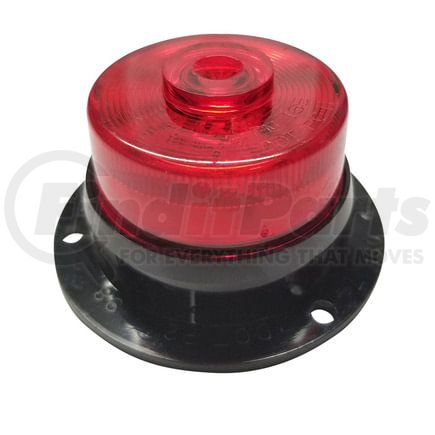 M165SR-MV by PETERSON LIGHTING - LED Marker/ Clearance, PC-Rated, Round, Side Marker Flange, 2", Multi-volt, red, bulk pack