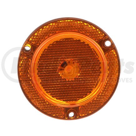 M189FA-CLP by PETERSON LIGHTING - LED Clear Light, Single Diode, w/ Reflex, Flange, 2.5", amber, bulk pack