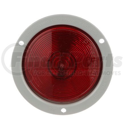 M424R by PETERSON LIGHTING - Incandescent Stop/Turn/Tail, Round, Flange-Mount 4", red, bulk pack