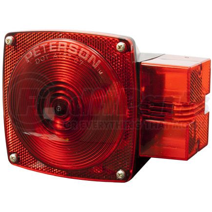 M444L by PETERSON LIGHTING - Incandescent Thin Line, Wide Combination, w/ License Light Over 80" 5.94"X4.50", red + white, bulk pack