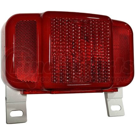 M457L by PETERSON LIGHTING - Incandescent Thin Line, Combination, Rectangular, w/ License Light, 8.8125"X5.0625", red + white, bulk pack