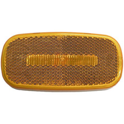 V180A by PETERSON LIGHTING - 180 Series Piranha&reg; LED Oval LED Clearance/Side Marker Light with Reflex - Amber, LED Clearance/Marker with Reflex