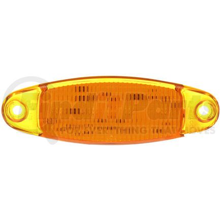 V178A by PETERSON LIGHTING - LED Marker/ Clearance, P2, Oblong, Low Profile, 4.7"X1.5", amber, Viz Pack