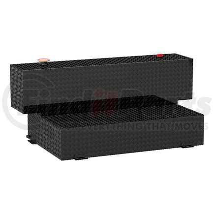 TT-100HH-B by UWS - Gloss Black Hammerhead-Style 100-Gallon Aluminum L-Shape Transfer Tank